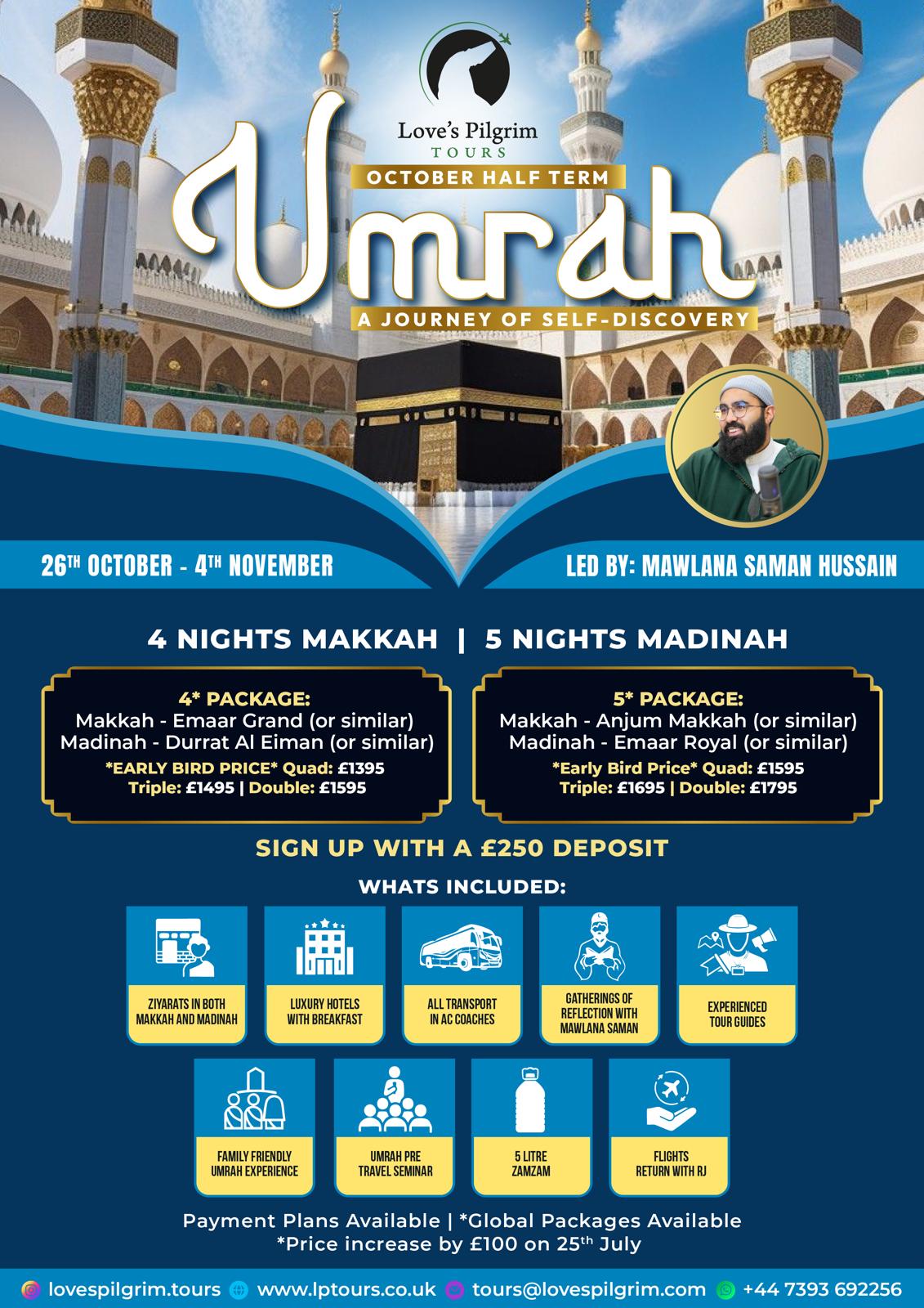 Umrah - October Half Term