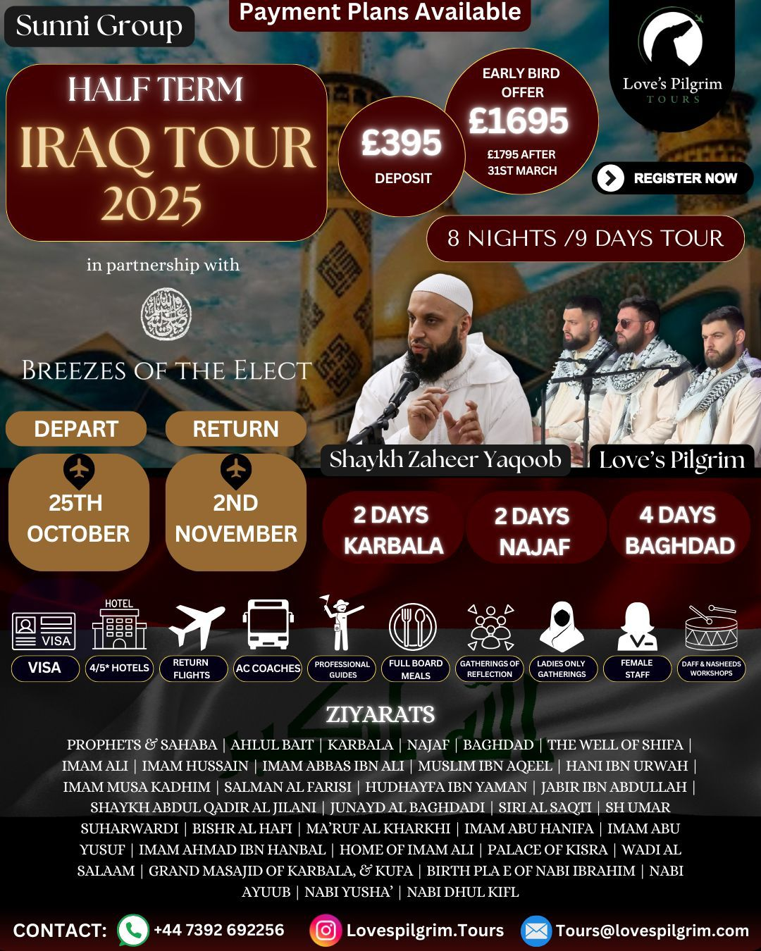 October Half Term Iraq Tour